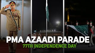 PMA Azaadi Parade 2024  14 August  77th Independence Day Celebration  ISPR [upl. by Nerin]