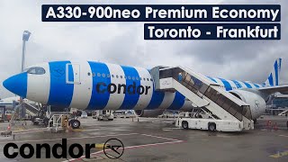 Condor A330900neo Premium Economy Toronto  Frankfurt [upl. by Daniele]