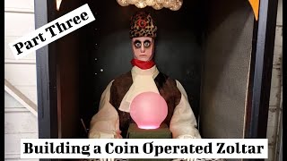 Zoltar Fortune Teller Cabinet Build Update [upl. by Iain]