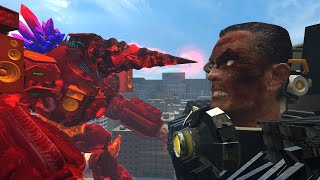 TITAN UPGRADE DRILLMAN Vs ASTRO JUGGERBAUT SQUADS  New Episodes of Skibidi GMOD REALISTIC 22 [upl. by Samuella]