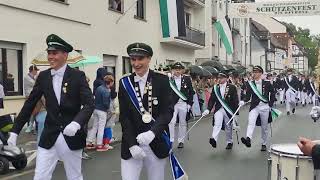 Parademarsch beim Schützenfest 2023 in Geseke [upl. by Jesh]