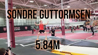 Sondre Guttormsen 584m 192  National Indoor Record  World Lead  Princeton Pole Vault [upl. by Jaal333]