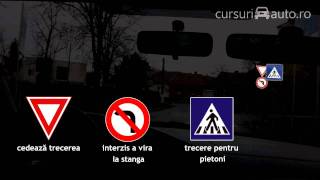 Conducere auto in trafic  episodul 1 CursuriAutoro [upl. by Yltsew9]