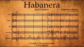 Habanera from CARMEN for string orchestra [upl. by Yenatirb]