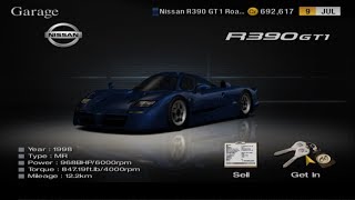 1050 Gran Turismo 4  Nissan R390 GT1 Road Car 98 Hybrid Bspec PS2 Gameplay HD [upl. by Ruskin451]