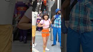 not the map 😭 dora swiper dominicandora doradominicana animeexpo funny [upl. by Madelene]