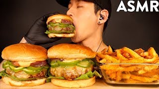 ASMR JALAPENO CHEESEBURGER amp CAJUN FRIES MUKBANG No Talking COOKING amp EATING SOUNDS [upl. by Jo-Ann]