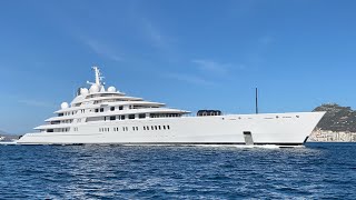 Superyacht Azzam departing Gibraltar [upl. by Notyalk]