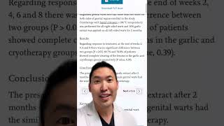 Dermatologist Explains Plantar Warts and Garlic [upl. by Bliss375]