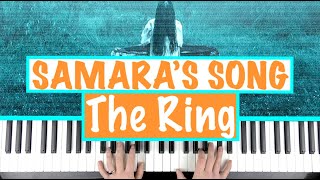 How to play THE RING Samaras Song Piano Tutorial Lesson [upl. by Hamlen714]