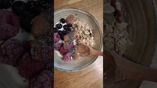 Petit déjeuner healthy protéiné healthy highprotein sport oats petitdéjeuner breakfast recipe [upl. by Eusadnilem]