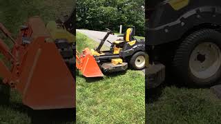 EASY MOWER DECK CLEANING WITH YOUR LOADER shorts [upl. by Lerraj]