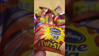 Cadbury Creme Egg Twisted cremeegg chocolateopeningvideo [upl. by Weslee]