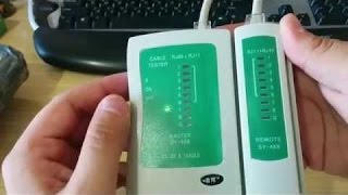 How To Use Network Cable Tester [upl. by Anicnarf]