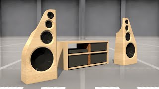 Making Open Baffle 4Way Speakers  Part 1 [upl. by Arawaj]