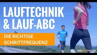 Lauftechnik und LaufABC  Die richtige Schrittfrequenz [upl. by Aggi]