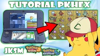 ★TUTORIAL PKHEX JKSM POKEMON SOL Y LUNA CONSEGUIR EVENTOS PIKACHU ASH PK7★ [upl. by Annelg]