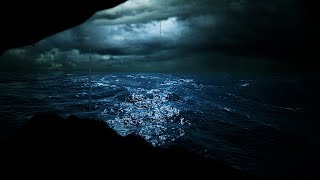 Heavy Ocean Rainstorm with Non Stop Thunder Sounds for Sleeping  Sleep Sounds  Dimmed Screen Rain [upl. by Benji]