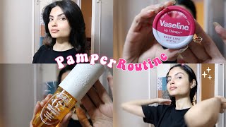 My Pamper Routine  Morning Skincare  Haircare  Hairstyling ♡ [upl. by Ytissahc948]