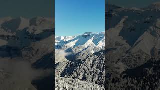 Winter Scene in Samoëns and the Grand Massif Ski Area mountains samoens skiing travel [upl. by Didier9]