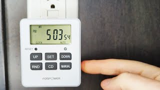 How to Set a Programmable Digital Timer Fospower  Full Instructions [upl. by Refotsirk955]