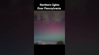 Gorgeous Northern Lights Illuminate The Pennsylvania Skynorthernlights pennsylvania [upl. by Stoffel712]