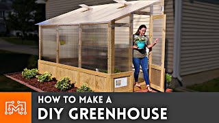 How to Make a DIY Greenhouse  I Like To Make Stuff [upl. by Aela]