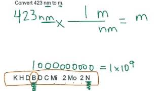 Conversion  nanometers to meters [upl. by Kuhlman]