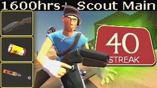 The FaN Scout🔸1600h Scout Main Experience TF2 Gameplay [upl. by Yderf]