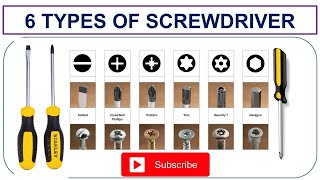 Types of Screwdriver [upl. by Ardnauq]