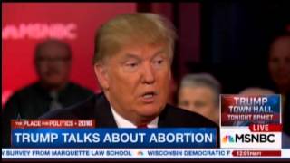 Trump On Banning Abortions Thered Be Some Form Of Punishment [upl. by Acenom]