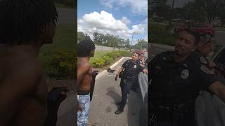 Broward County youngins sticking together We cant leave our brother pt1police shorts short [upl. by Annoyi265]