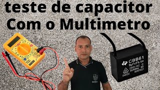 Como testar o capacitor do ventilador com o multimetro [upl. by Bromley]