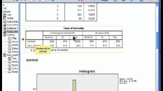 Testing Distributions for Normality  SPSS part 1 [upl. by Dennis]