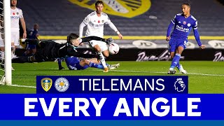 EVERY ANGLE  Youri Tielemans vs Leeds United  202021 [upl. by Merras]