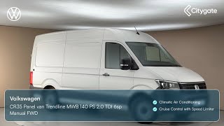 Volkswagen Crafter  CR35 Panel van Trendline MWB 140 PS 20 TDI 6sp Manual FWD  Citygate Volksw [upl. by Reese]