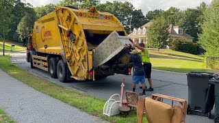 Capitol Waste Garbage Truck VS Bulk Waste [upl. by Terrijo]