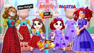 My talking Angela 2  Miss Delight VS Ragatha  New Update  cosplay [upl. by Rozanne]