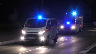 Einsatzfahrten Einsatzkräfte zu Bombenentschärfung in AachenWest am 02112016 [upl. by Ruddy]