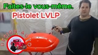 COMMENT PEINDRE UN CAPOT AVEC UN PETIT COMPRESSEUR A LA MAISON  PISTOLET LVLP [upl. by Ahseiym274]