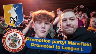 Mansfield Promoted to League 1 Match day vlog [upl. by Harim]