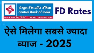 Central Bank of India FD Interest Rates November 2024  CBI Fixed Deposit Rates 2025  Central Bank [upl. by Anigroeg]