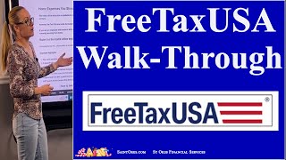 FreeTaxUSA April 2024 efile income deadline How to file your taxes online Tutorial walkthrough [upl. by Suixela609]