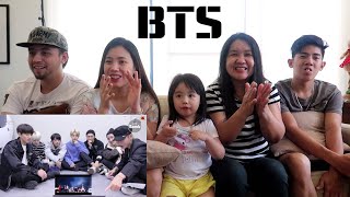 Vlog 39  FAMILY REACTS TO quotBTS MIC Drop MV Reactionquot [upl. by Yuu]