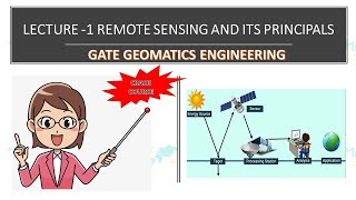 Lecture 1  Remote Sensing and Its Principals  GATE geomatics engineering Crash Course [upl. by Base]