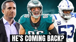 Zach Ertz RELEASED Eagles Signing TE 🤯  Adam Schefter’s UPDATE on Shaq Leonard to Philly 👀 [upl. by Tlevesoor622]