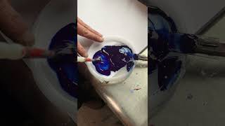 Making watercolor and gouache with Indanthrone Blue Red PB60 dispersion and Aquazol [upl. by Nodnas945]