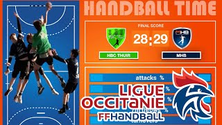 Un Match de Handball Mémorable quot LIGUE OCCITANIE DE HANDBALL THUIR VS MHB [upl. by Alleb762]