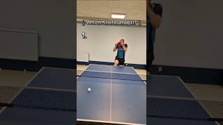 Which table tennis shot is Illegal pingpong tabletennis tischtennis [upl. by Asiuqram]