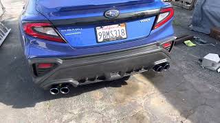 ETS Axleback Resonated Remark Resonated Midpipe vs ETS NonResonated 2022 WRX vs Stock Exhaust [upl. by Iadrahs]